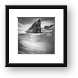 Point Meriwether Black and White Framed Print