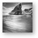 Point Meriwether Black and White Metal Print