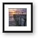 Sunrise at Kitty Hawk Pier, OBX Framed Print