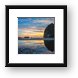 Haystack Rock Sunset Panoramic Framed Print