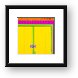 Bright Colored Doors Framed Print