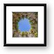 Looking up Through Windmill Ruin Framed Print