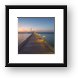 Rum Point Pier at Sunset Framed Print