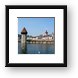 Chapel Bridge and Water Tower on Reuss River Framed Print