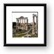 The Roman Forum, Temple of Saturn Framed Print