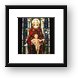Stained Glass of Virgin Mary Framed Print