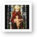 Stained Glass of Virgin Mary Art Print