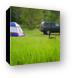 My camp site at Bay Furnace Canvas Print