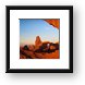 North Window and Turret Arch at Sunrise Framed Print