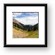 Mt. Tomasaki and the valley below Burro Pass Framed Print