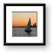 Sailboat on Lake Michigan Framed Print