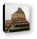Huge pagoda of Wat Chedi Luang was partially destroyed in a 1545 earthquake Canvas Print