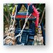 These tiny shrines were all over Thailand Metal Print