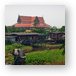 Homes over water, and temples Metal Print