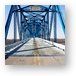 Old Savanna Sabula Bridge over Mississippi River Metal Print