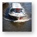 Canal boat on tour Metal Print