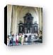 Tourists packing into Church of Our Lady Canvas Print