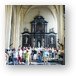 Tourists packing into Church of Our Lady Metal Print