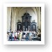 Tourists packing into Church of Our Lady Art Print