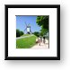 Pathway along the old moat, and four original windmills Framed Print