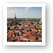 View from the belfry - Church of Our Lady and St. Saviours Cathedral Art Print