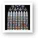 Huge stained glass windows Art Print
