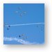 Warbirds flying in formation Metal Print