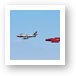 F-86 Sabre and T-33 Red Knight Art Print