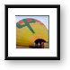 Hot air balloon being filled up Framed Print