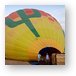 Hot air balloon being filled up Metal Print
