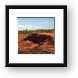 The traditional underground shelter of the Iraqw tribe Framed Print