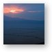Sunset over the crater Metal Print
