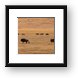 Wildebeest running Framed Print
