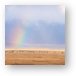 Rainbow and animals on the crater floor Metal Print
