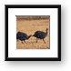 Guinea Hens Framed Print