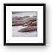 A pile of hippos resting in the cool water Framed Print