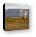 These dust devils were blowing around all over the place Canvas Print