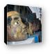 Giant heads waiting for the parade Canvas Print