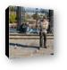 Street performer in Jackson Square Canvas Print