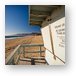 California Lifeguard shack at Zuma Beach Metal Print