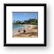 Napili Beach with resort construction in the background Framed Print