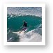 Surfer taking a wave near Honolua Art Print