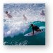 Surfer taking a wave near Honolua Metal Print
