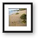 Footprints in the sand Framed Print