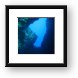 Lava swim through at Cathedrals dive site Framed Print