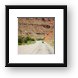 Motorcycle riding in canyon country Framed Print