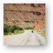 Motorcycle riding in canyon country Metal Print
