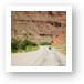 Motorcycle riding in canyon country Art Print
