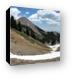 Panoramic view of the La Sal mountains from Burro Pass Canvas Print