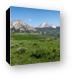 Panoramic view of the La Sal mountains Canvas Print